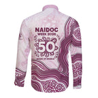 Manly Warringah Sea Eagles NAIDOC Week 2026 Long Sleeve Button Shirt First Nations of Australia Aboriginal Mascot Rugby