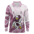 Manly Warringah Sea Eagles NAIDOC Week 2026 Long Sleeve Polo Shirt First Nations of Australia Aboriginal Mascot Rugby
