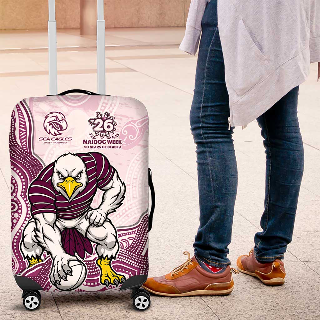 Manly Warringah Sea Eagles NAIDOC Week 2026 Luggage Cover First Nations of Australia Aboriginal Mascot Rugby