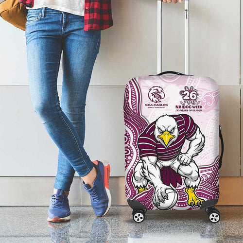 Manly Warringah Sea Eagles NAIDOC Week 2026 Luggage Cover First Nations of Australia Aboriginal Mascot Rugby