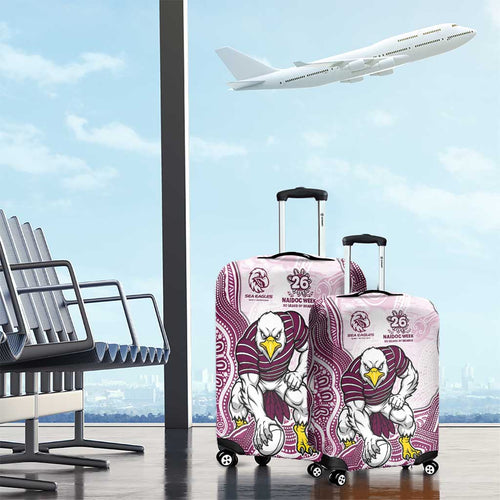 Manly Warringah Sea Eagles NAIDOC Week 2026 Luggage Cover First Nations of Australia Aboriginal Mascot Rugby