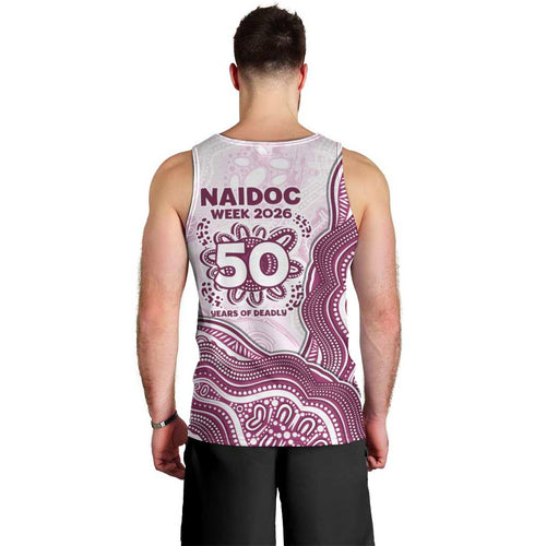 Manly Warringah Sea Eagles NAIDOC Week 2026 Men Tank Top First Nations of Australia Aboriginal Mascot Rugby