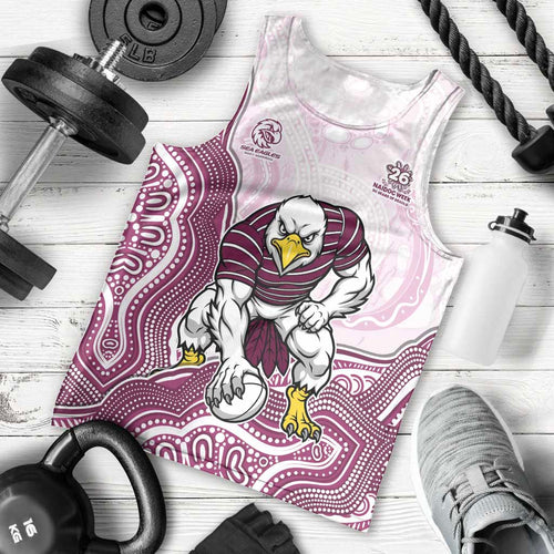 Manly Warringah Sea Eagles NAIDOC Week 2026 Men Tank Top First Nations of Australia Aboriginal Mascot Rugby