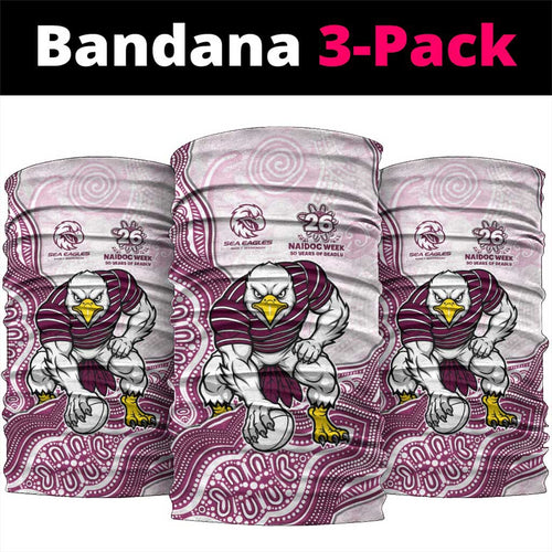 Manly Warringah Sea Eagles NAIDOC Week 2026 Neck Gaiter First Nations of Australia Aboriginal Mascot Rugby