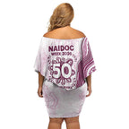 Manly Warringah Sea Eagles NAIDOC Week 2026 Off Shoulder Short Dress First Nations of Australia Aboriginal Mascot Rugby