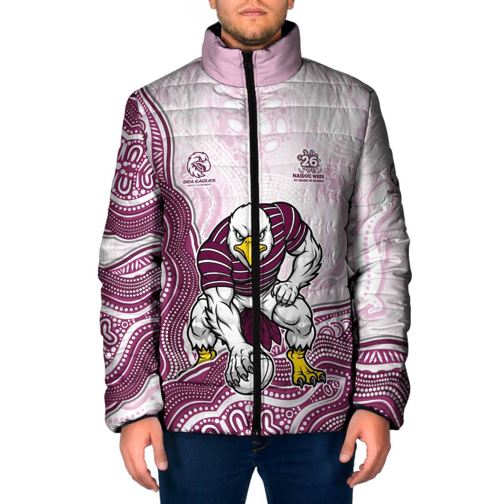 Manly Warringah Sea Eagles NAIDOC Week 2026 Padded Jacket First Nations of Australia Aboriginal Mascot Rugby