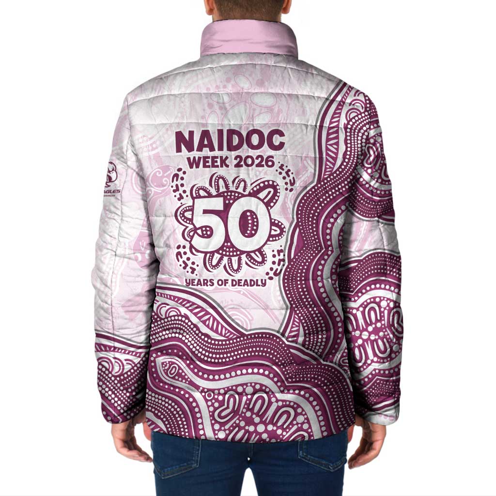 Manly Warringah Sea Eagles NAIDOC Week 2026 Padded Jacket First Nations of Australia Aboriginal Mascot Rugby