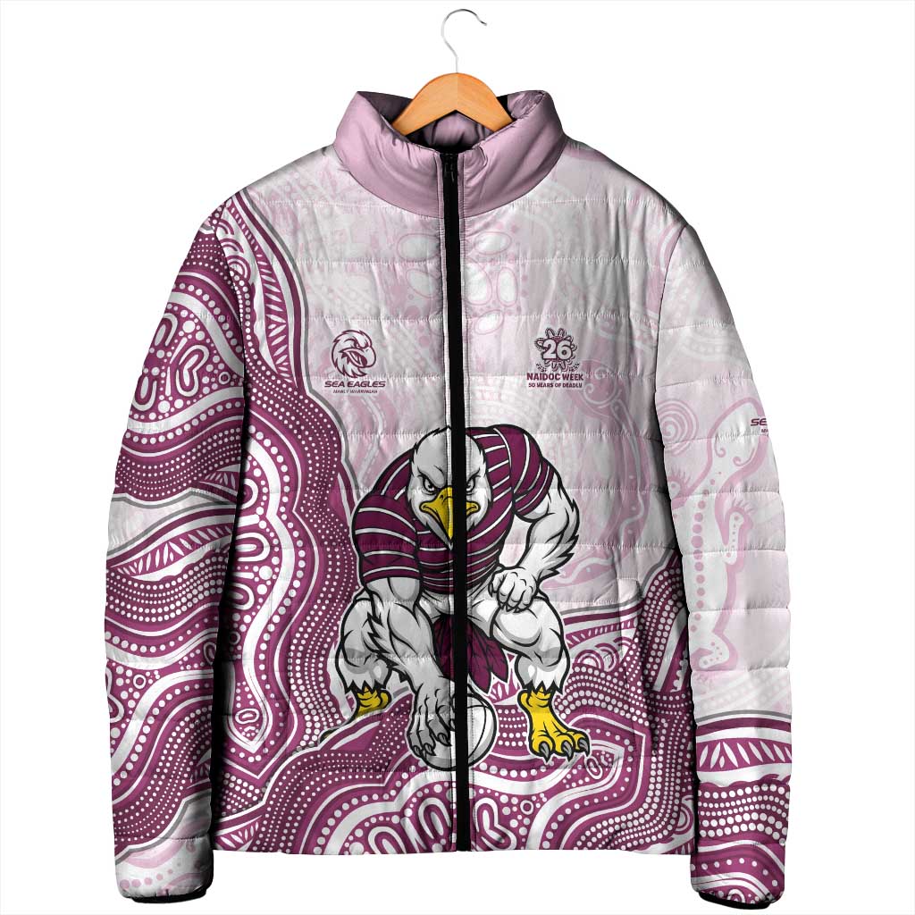 Manly Warringah Sea Eagles NAIDOC Week 2026 Padded Jacket First Nations of Australia Aboriginal Mascot Rugby