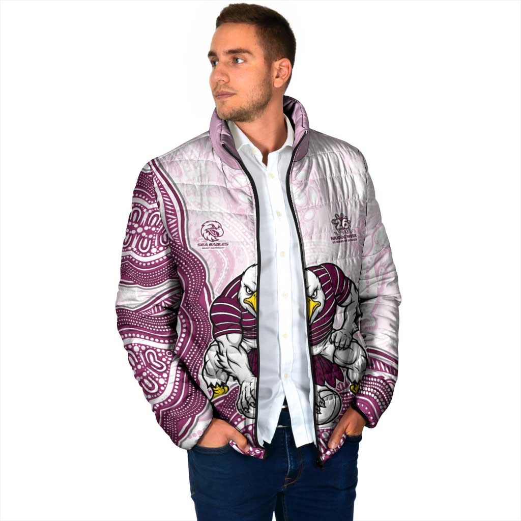 Manly Warringah Sea Eagles NAIDOC Week 2026 Padded Jacket First Nations of Australia Aboriginal Mascot Rugby