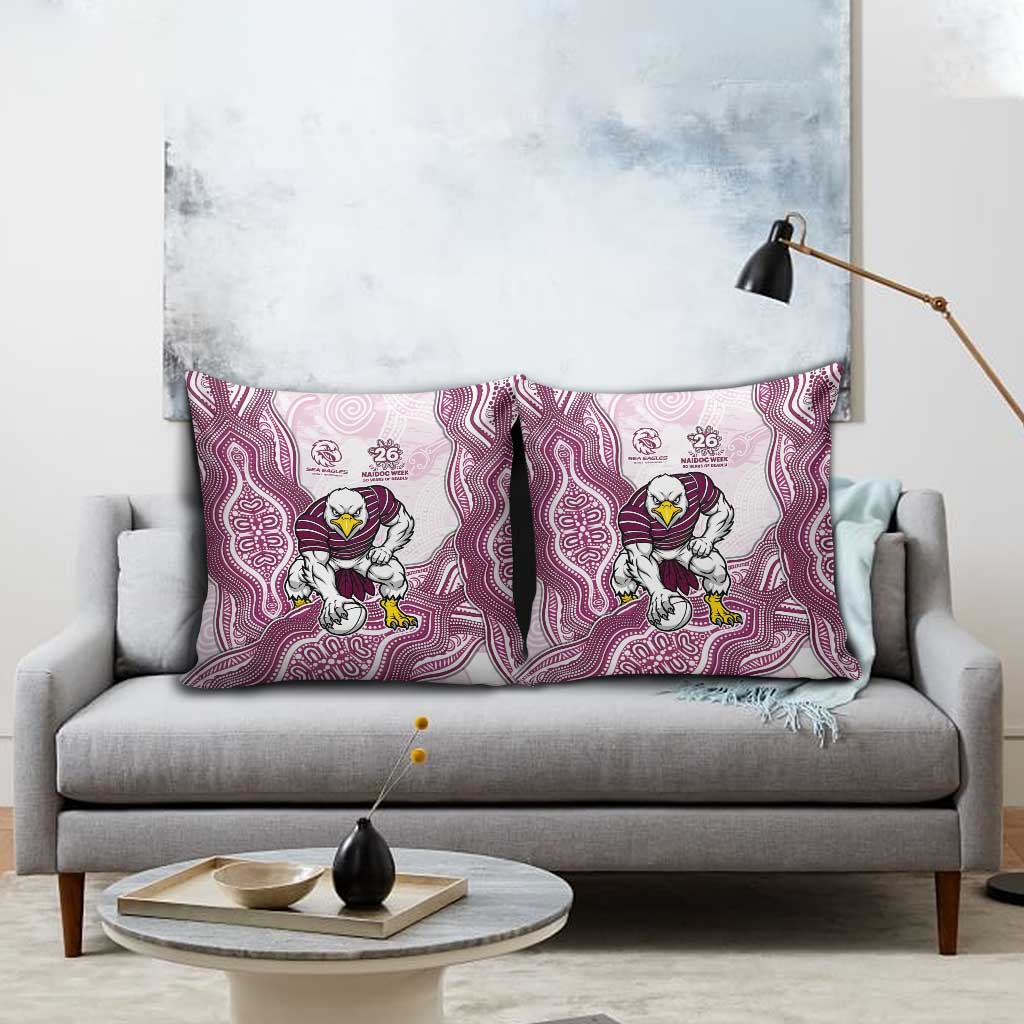 Manly Warringah Sea Eagles NAIDOC Week 2026 Pillow Cover First Nations of Australia Aboriginal Mascot Rugby
