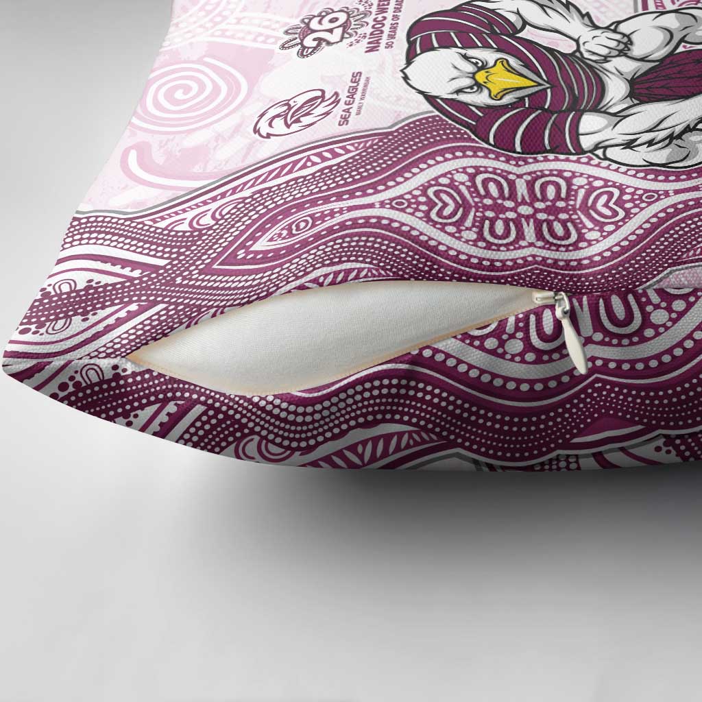 Manly Warringah Sea Eagles NAIDOC Week 2026 Pillow Cover First Nations of Australia Aboriginal Mascot Rugby