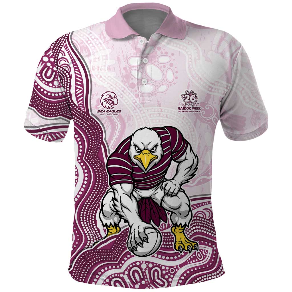 Manly Warringah Sea Eagles NAIDOC Week 2026 Polo Shirt First Nations of Australia Aboriginal Mascot Rugby