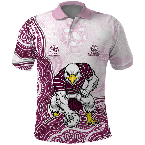 Manly Warringah Sea Eagles NAIDOC Week 2026 Polo Shirt First Nations of Australia Aboriginal Mascot Rugby