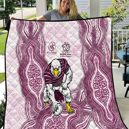 Manly Warringah Sea Eagles NAIDOC Week 2026 Quilt First Nations of Australia Aboriginal Mascot Rugby