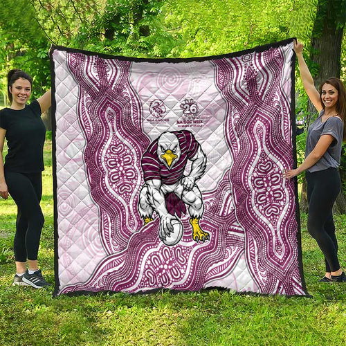 Manly Warringah Sea Eagles NAIDOC Week 2026 Quilt First Nations of Australia Aboriginal Mascot Rugby