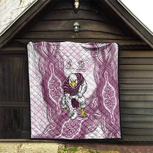 Manly Warringah Sea Eagles NAIDOC Week 2026 Quilt First Nations of Australia Aboriginal Mascot Rugby