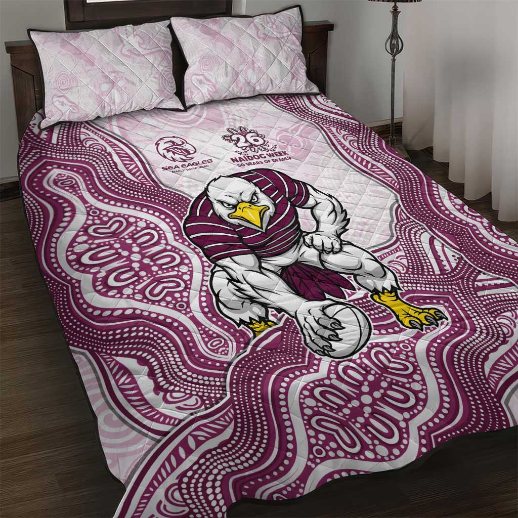 Manly Warringah Sea Eagles NAIDOC Week 2026 Quilt Bed Set First Nations of Australia Aboriginal Mascot Rugby