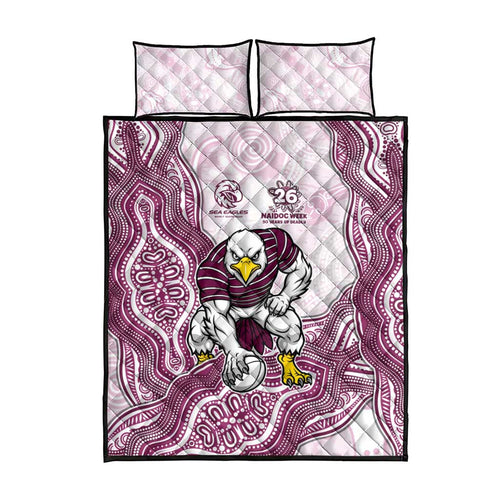 Manly Warringah Sea Eagles NAIDOC Week 2026 Quilt Bed Set First Nations of Australia Aboriginal Mascot Rugby