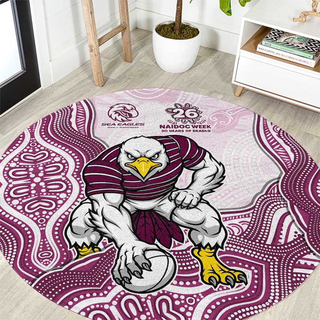Manly Warringah Sea Eagles NAIDOC Week 2026 Round Carpet First Nations of Australia Aboriginal Mascot Rugby