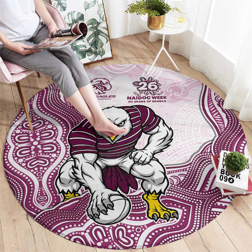 Manly Warringah Sea Eagles NAIDOC Week 2026 Round Carpet First Nations of Australia Aboriginal Mascot Rugby