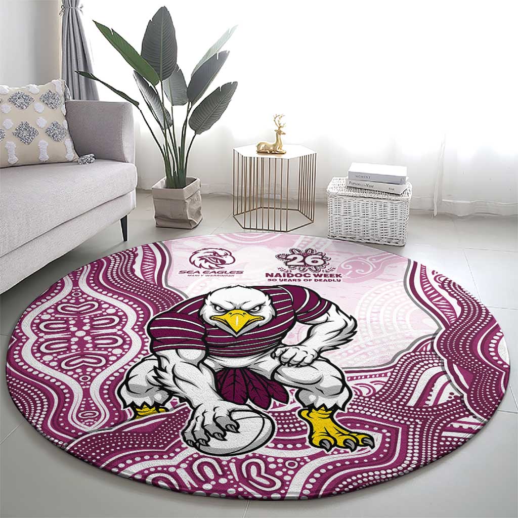 Manly Warringah Sea Eagles NAIDOC Week 2026 Round Carpet First Nations of Australia Aboriginal Mascot Rugby
