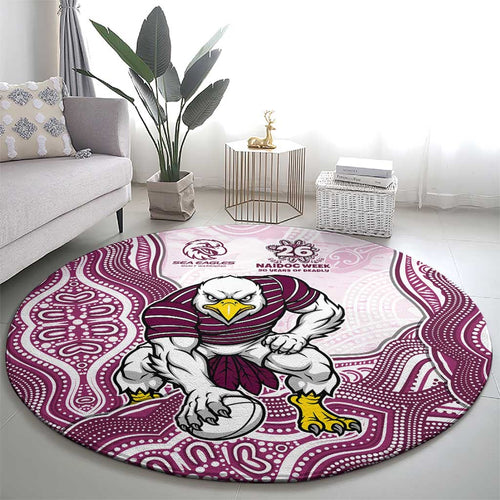 Manly Warringah Sea Eagles NAIDOC Week 2026 Round Carpet First Nations of Australia Aboriginal Mascot Rugby