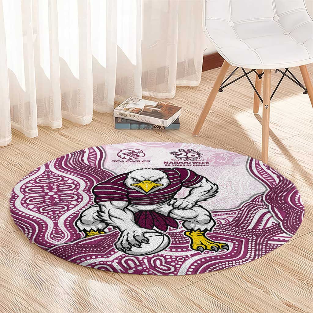Manly Warringah Sea Eagles NAIDOC Week 2026 Round Carpet First Nations of Australia Aboriginal Mascot Rugby