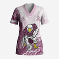 Manly Warringah Sea Eagles NAIDOC Week 2026 Scrub Top First Nations of Australia Aboriginal Mascot Rugby