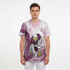 Manly Warringah Sea Eagles NAIDOC Week 2026 Scrub Top First Nations of Australia Aboriginal Mascot Rugby
