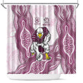Manly Warringah Sea Eagles NAIDOC Week 2026 Shower Curtain First Nations of Australia Aboriginal Mascot Rugby