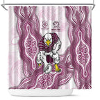 Manly Warringah Sea Eagles NAIDOC Week 2026 Shower Curtain First Nations of Australia Aboriginal Mascot Rugby
