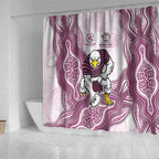 Manly Warringah Sea Eagles NAIDOC Week 2026 Shower Curtain First Nations of Australia Aboriginal Mascot Rugby