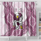 Manly Warringah Sea Eagles NAIDOC Week 2026 Shower Curtain First Nations of Australia Aboriginal Mascot Rugby