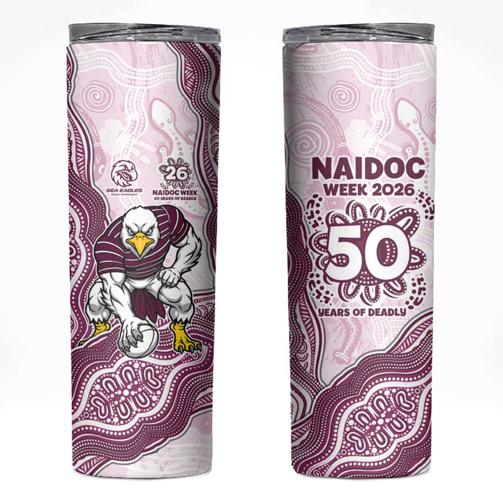 Manly Warringah Sea Eagles NAIDOC Week 2026 Skinny Tumbler First Nations of Australia Aboriginal Mascot Rugby