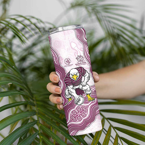 Manly Warringah Sea Eagles NAIDOC Week 2026 Skinny Tumbler First Nations of Australia Aboriginal Mascot Rugby