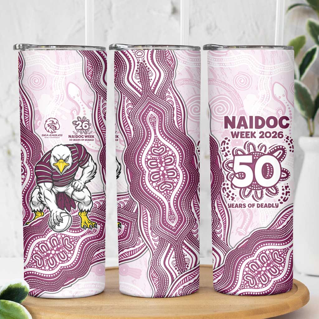 Manly Warringah Sea Eagles NAIDOC Week 2026 Skinny Tumbler First Nations of Australia Aboriginal Mascot Rugby