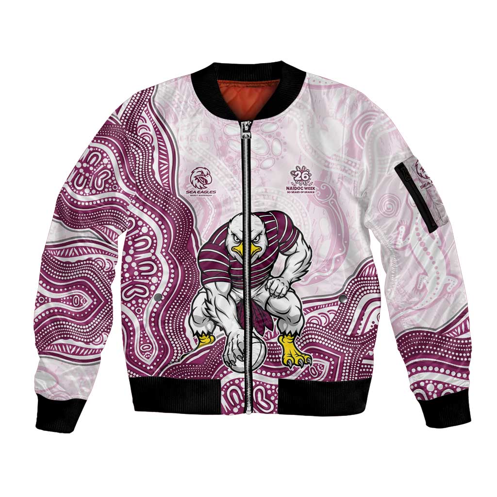 Manly Warringah Sea Eagles NAIDOC Week 2026 Sleeve Zip Bomber Jacket First Nations of Australia Aboriginal Mascot Rugby