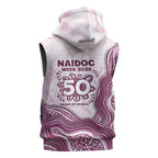 Manly Warringah Sea Eagles NAIDOC Week 2026 Sleeveless Hoodie First Nations of Australia Aboriginal Mascot Rugby