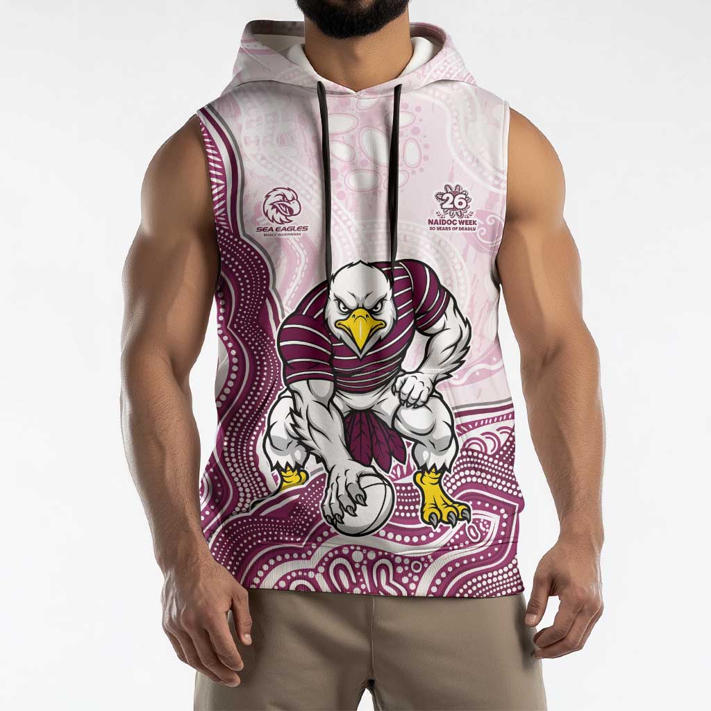 Manly Warringah Sea Eagles NAIDOC Week 2026 Sleeveless Hoodie First Nations of Australia Aboriginal Mascot Rugby