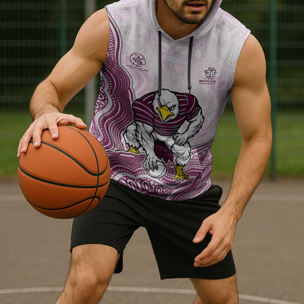 Manly Warringah Sea Eagles NAIDOC Week 2026 Sleeveless Hoodie First Nations of Australia Aboriginal Mascot Rugby