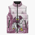 Manly Warringah Sea Eagles NAIDOC Week 2026 Sleeveless Puffer Jacket First Nations of Australia Aboriginal Mascot Rugby