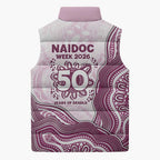 Manly Warringah Sea Eagles NAIDOC Week 2026 Sleeveless Puffer Jacket First Nations of Australia Aboriginal Mascot Rugby
