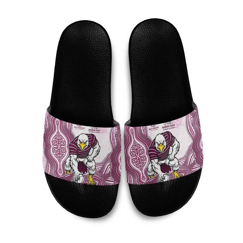 Manly Warringah Sea Eagles NAIDOC Week 2026 Slide Sandals First Nations of Australia Aboriginal Mascot Rugby