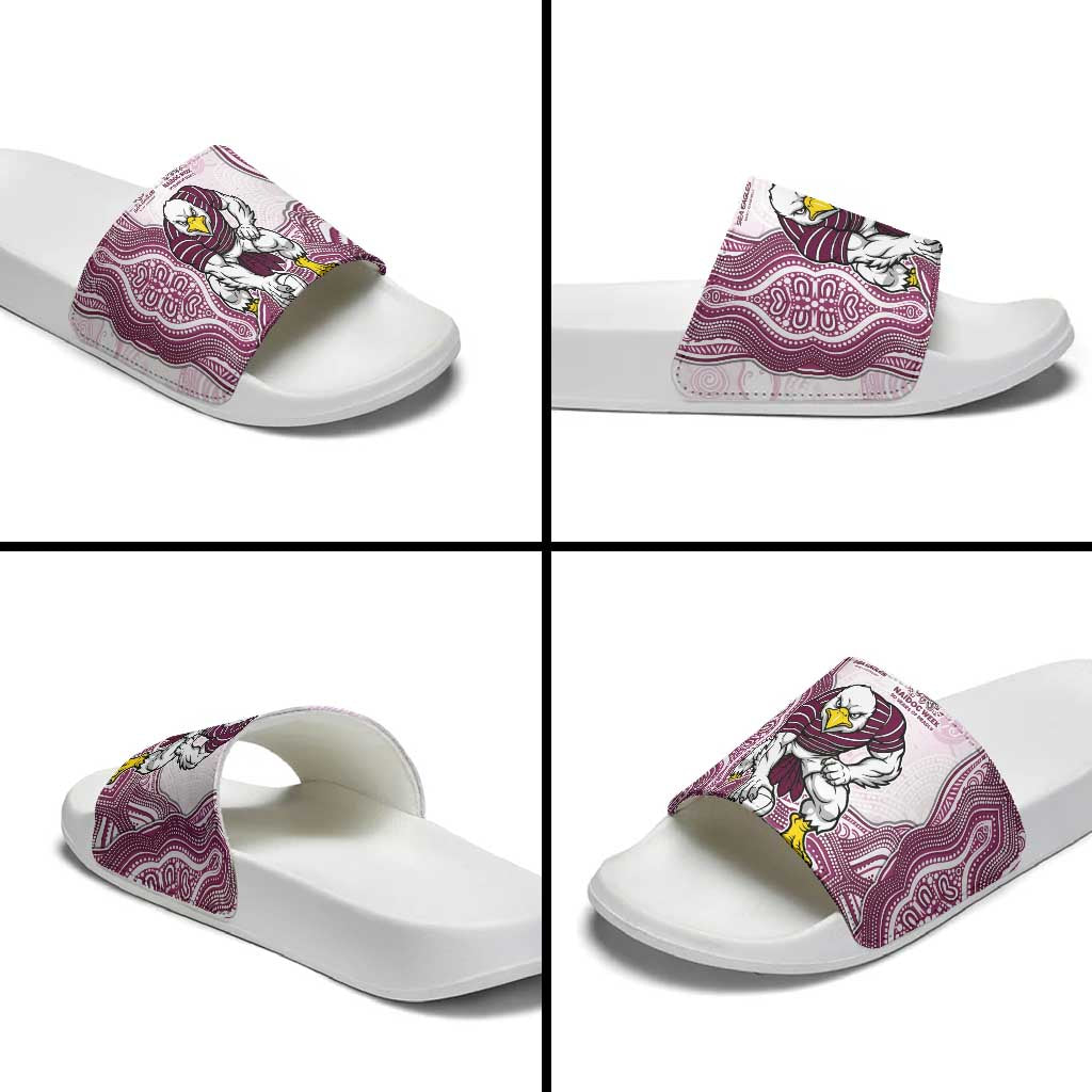 Manly Warringah Sea Eagles NAIDOC Week 2026 Slide Sandals First Nations of Australia Aboriginal Mascot Rugby
