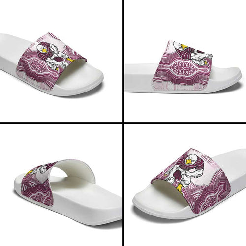 Manly Warringah Sea Eagles NAIDOC Week 2026 Slide Sandals First Nations of Australia Aboriginal Mascot Rugby