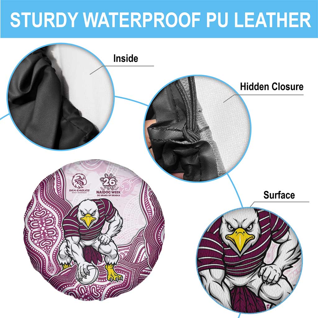 Manly Warringah Sea Eagles NAIDOC Week 2026 Spare Tire Cover First Nations of Australia Aboriginal Mascot Rugby