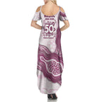 Manly Warringah Sea Eagles NAIDOC Week 2026 Summer Maxi Dress First Nations of Australia Aboriginal Mascot Rugby