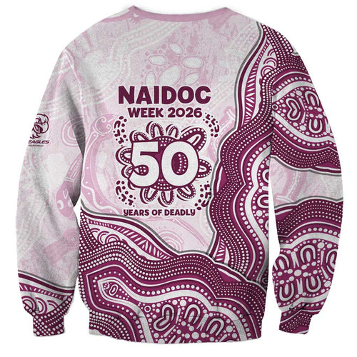 Manly Warringah Sea Eagles NAIDOC Week 2026 Sweatshirt First Nations of Australia Aboriginal Mascot Rugby