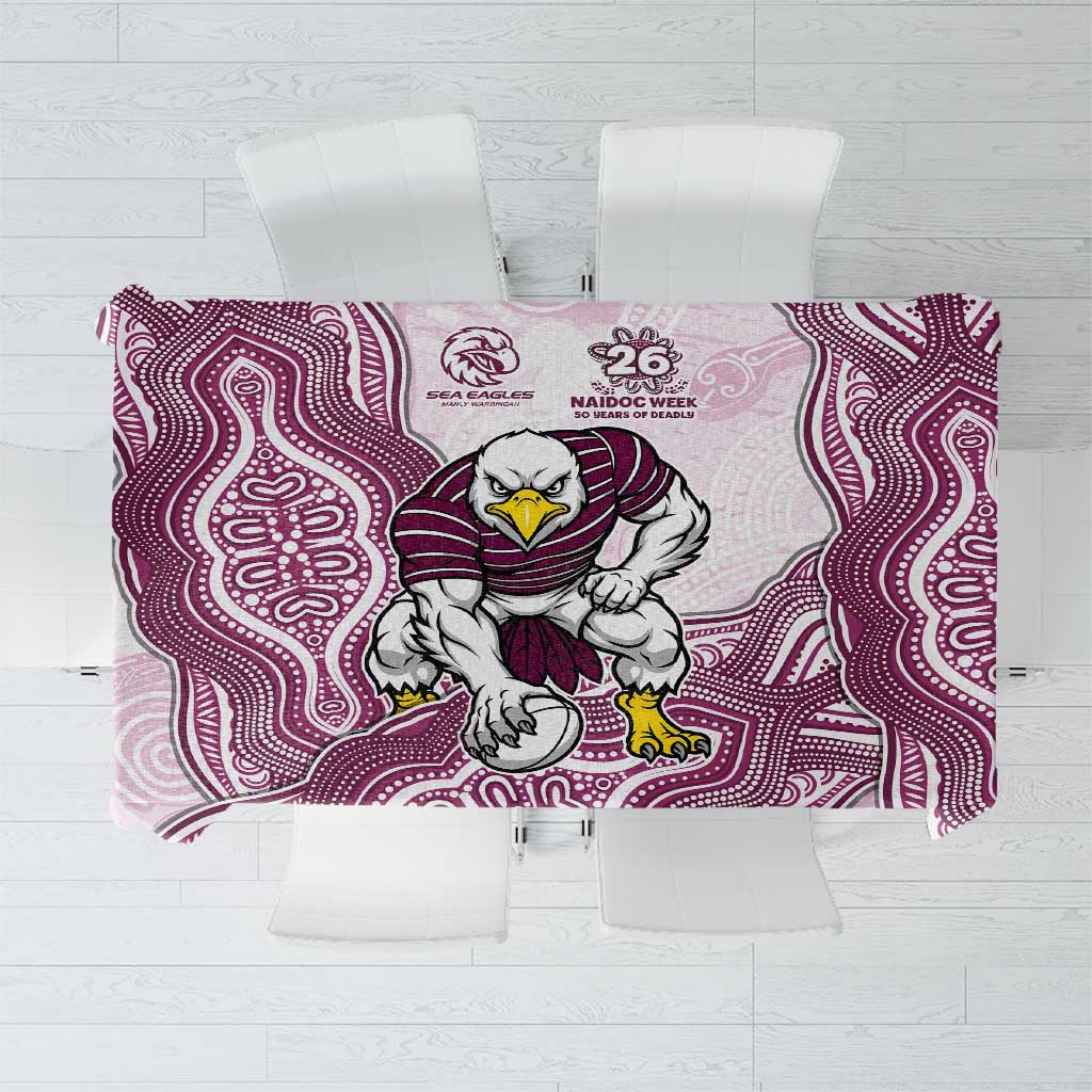 Manly Warringah Sea Eagles NAIDOC Week 2026 Tablecloth First Nations of Australia Aboriginal Mascot Rugby