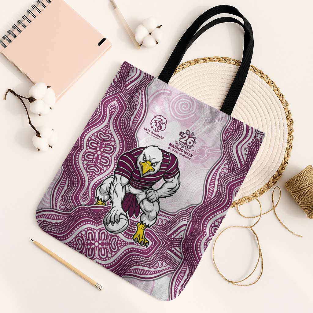 Manly Warringah Sea Eagles NAIDOC Week 2026 Tote Bag First Nations of Australia Aboriginal Mascot Rugby